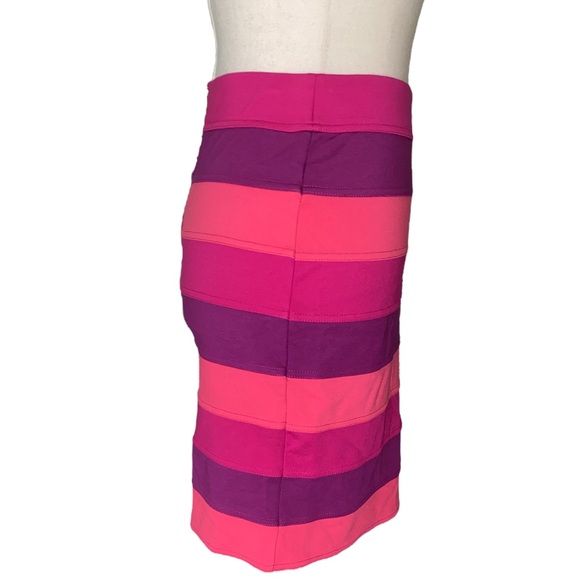 Lilly Pulitzer Cheyenne Banded Striped Pencil Slip Skirt in Passion Pink - S - Picture 5 of 11